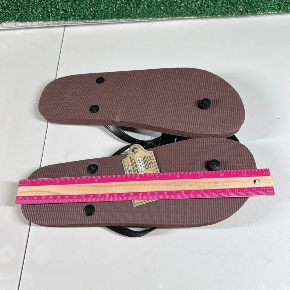 Mossy Oak Break‎ Up Country Flip Flops Mens Large Brown Camo Lightweight NWT